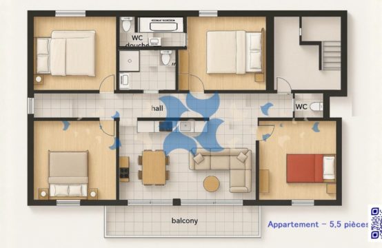 Opportunité à Martigny &#8211; Grand appartement 5.5 pièces avec balcon et garage box